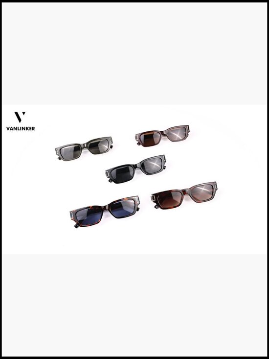 Polarized Square Cat Eye Sunglasses Plastic Frame UV Protection